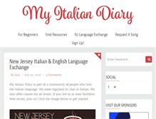 Tablet Screenshot of myitaliandiary.com